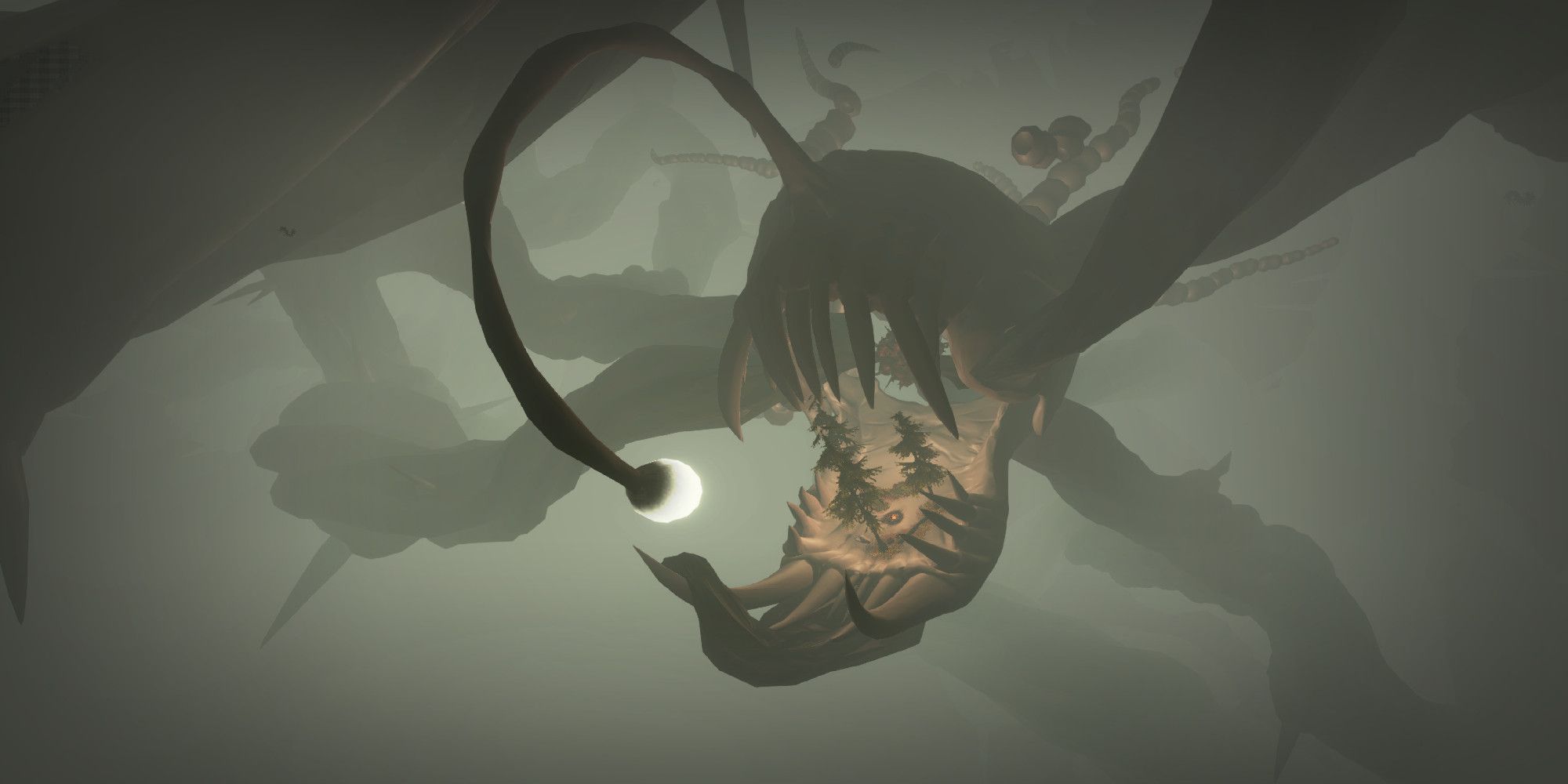 Outer Wilds An angler fish creature world