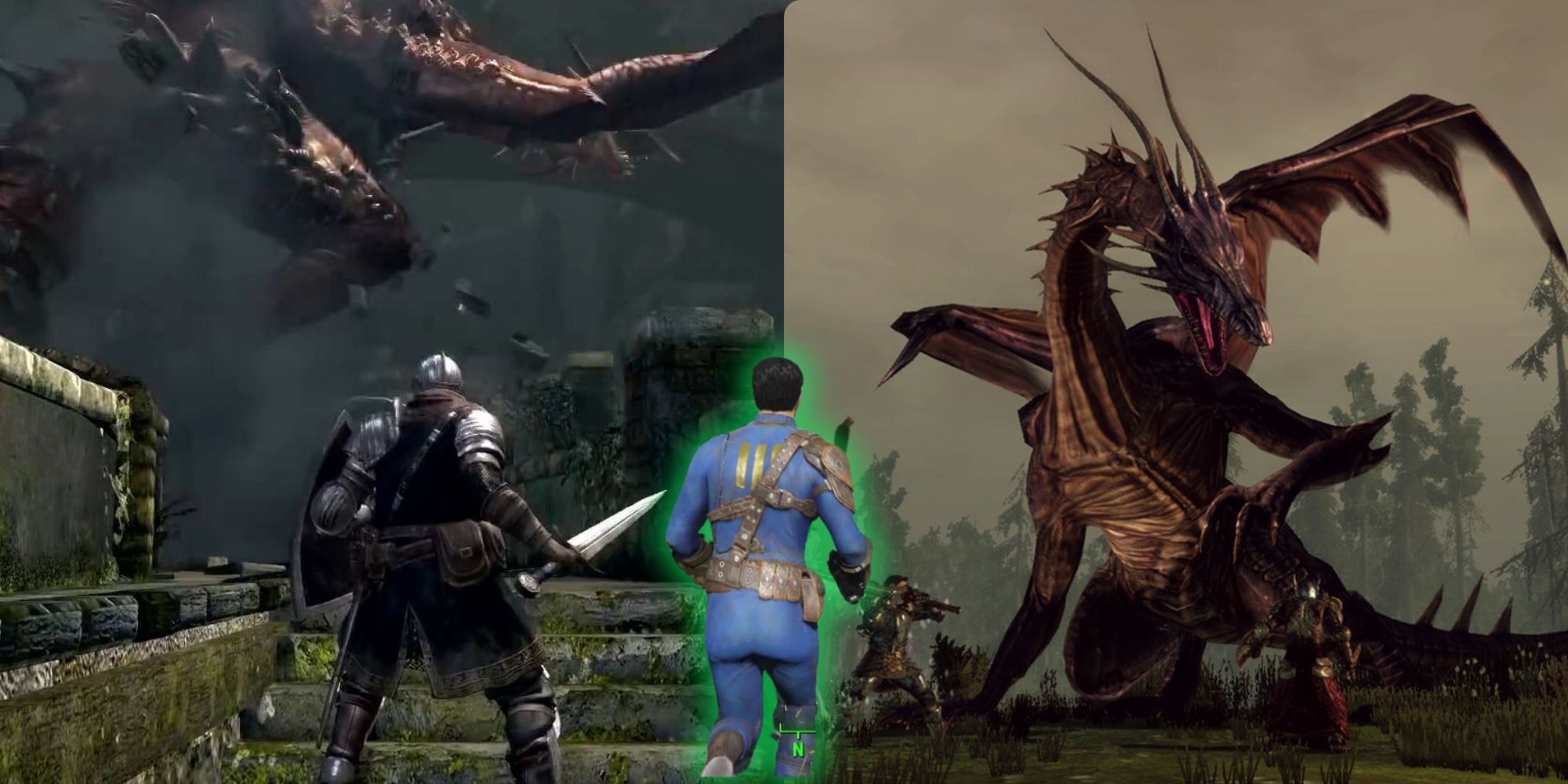 Dark Souls, Dragon Age Origins, Fallout 4