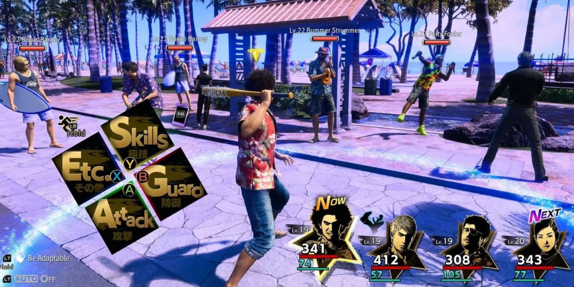 Fighting in Honolulu in Like a Dragon: Infinite Wealth.