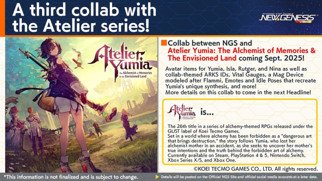 Atelier Yumia Heads to PSO2 New Genesis Touhou Project Crossover Detailed 