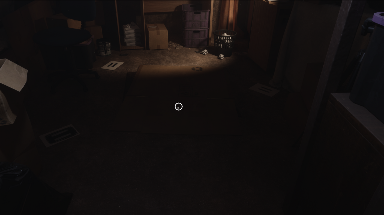 Enter the trap door.