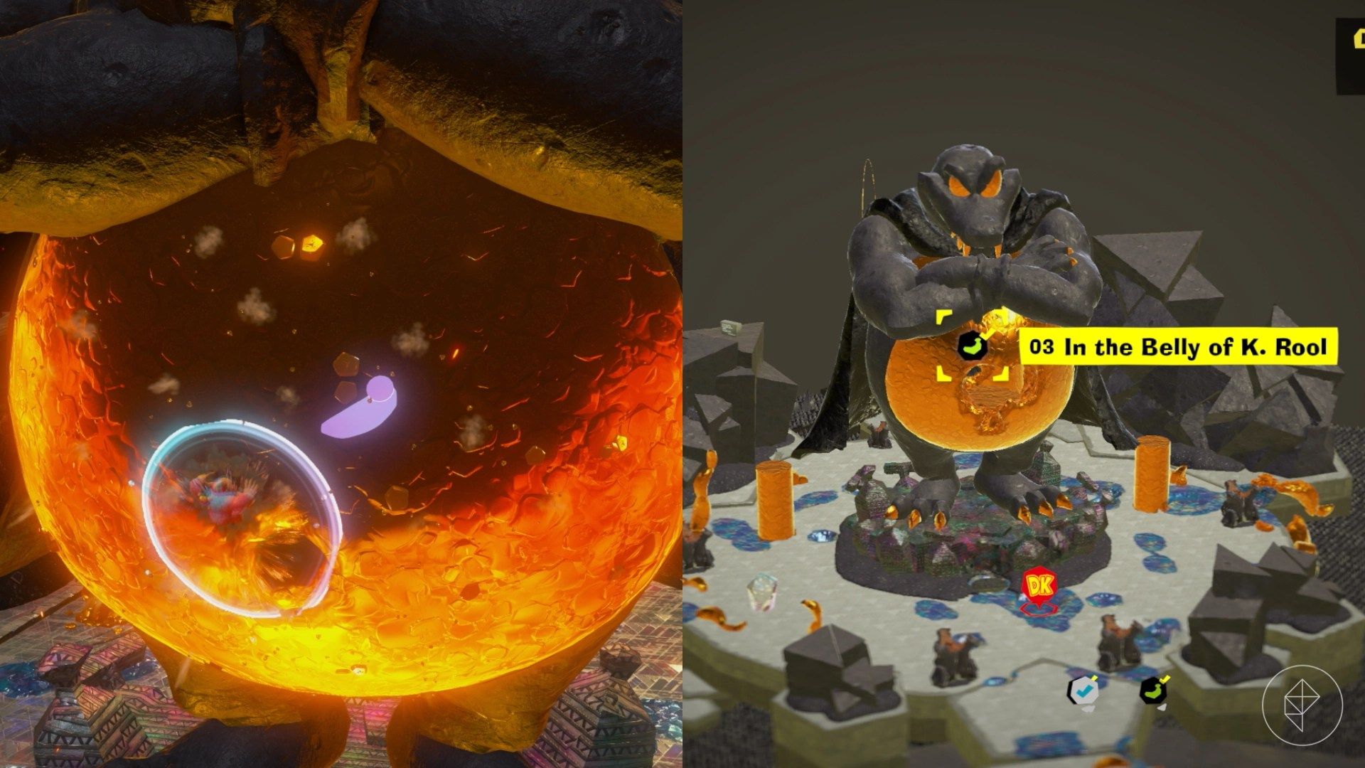 Planet Core Layer Banandium Gem locations in Donkey Kong Bananza